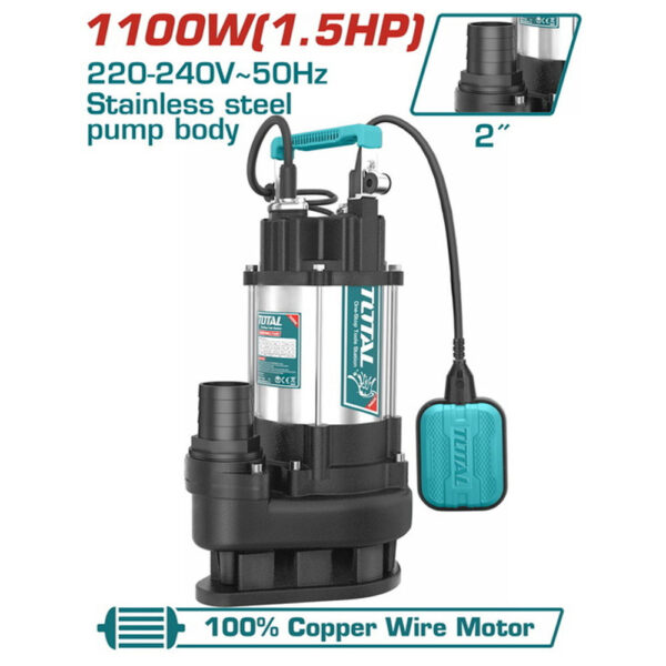 POMPE SUBMERSIBLE 1100W TWP7110016