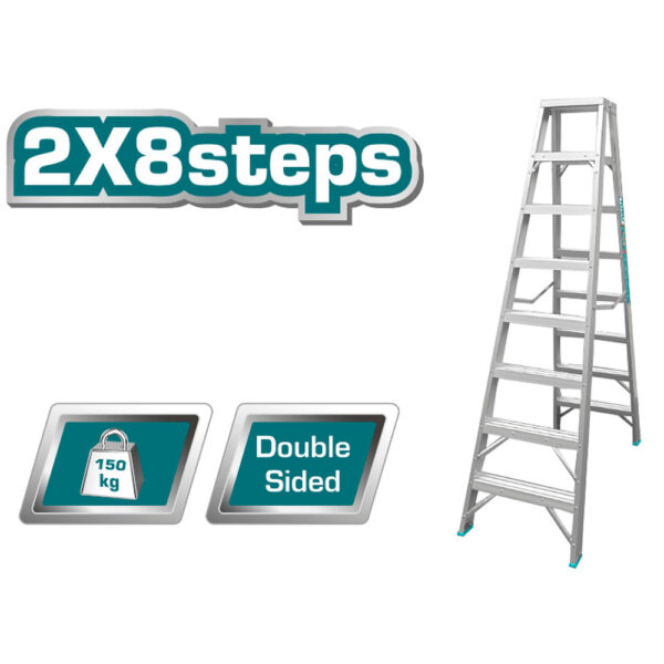 ECHELLE DOUBLE FACE 2X8 ALUM THLAD01081