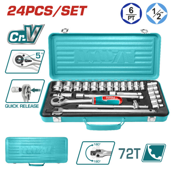 BOITE A DOUILLES 1/2 24PCS THT121242