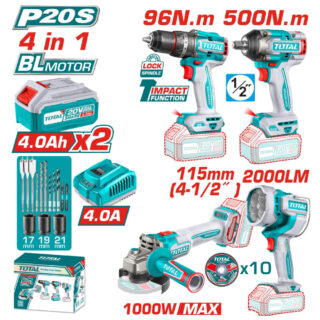 KIT OUTILLAGE 4EN1 20V 2.4AH TOSLI241292
