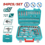 BOITE A DOUILLES 1/4"-1/2" 94PCS THT421942
