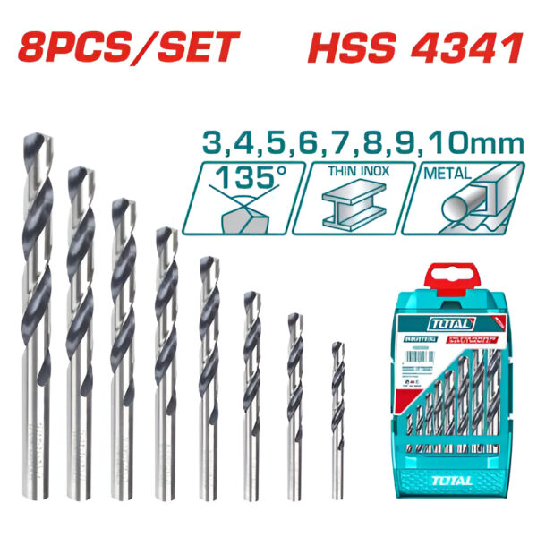 JX 08 MECHES HSS 3-10MM TACSD0085
