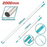 MANCHE TELESCOPIQUE 2M ALUM THTEP0201