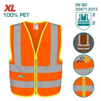 GILET DE SECURITE ORANGE TSP62XL