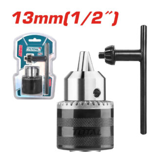 13mm (1/2) drill chuck with key and handle, packaging visible in left corner